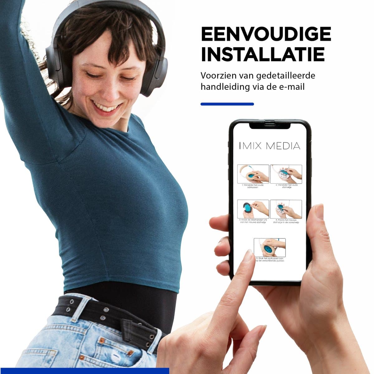 Set Oorkussens geschikt  voor Bose QuietComfort 35 ii / 35 / 25 / 15 / 2 / Soundtrue - Soundlink Around-Ear AE2 / AE2W / AE2I - Oorkussens voor koptelefoon - Ear pads headphones wit thumbnail 5