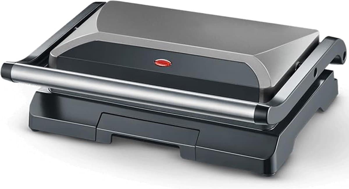 DailySupplies® Contactgrill - Tosti Apparaat - Tosti-ijzers - Panini Grill - Zwart met Zilver thumbnail 7