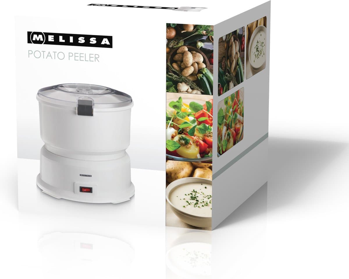 Melissa Elektrische Aardappelschiller - 85W - Aardappelschrapmachine 1kg - 16220009 - Wit thumbnail 3