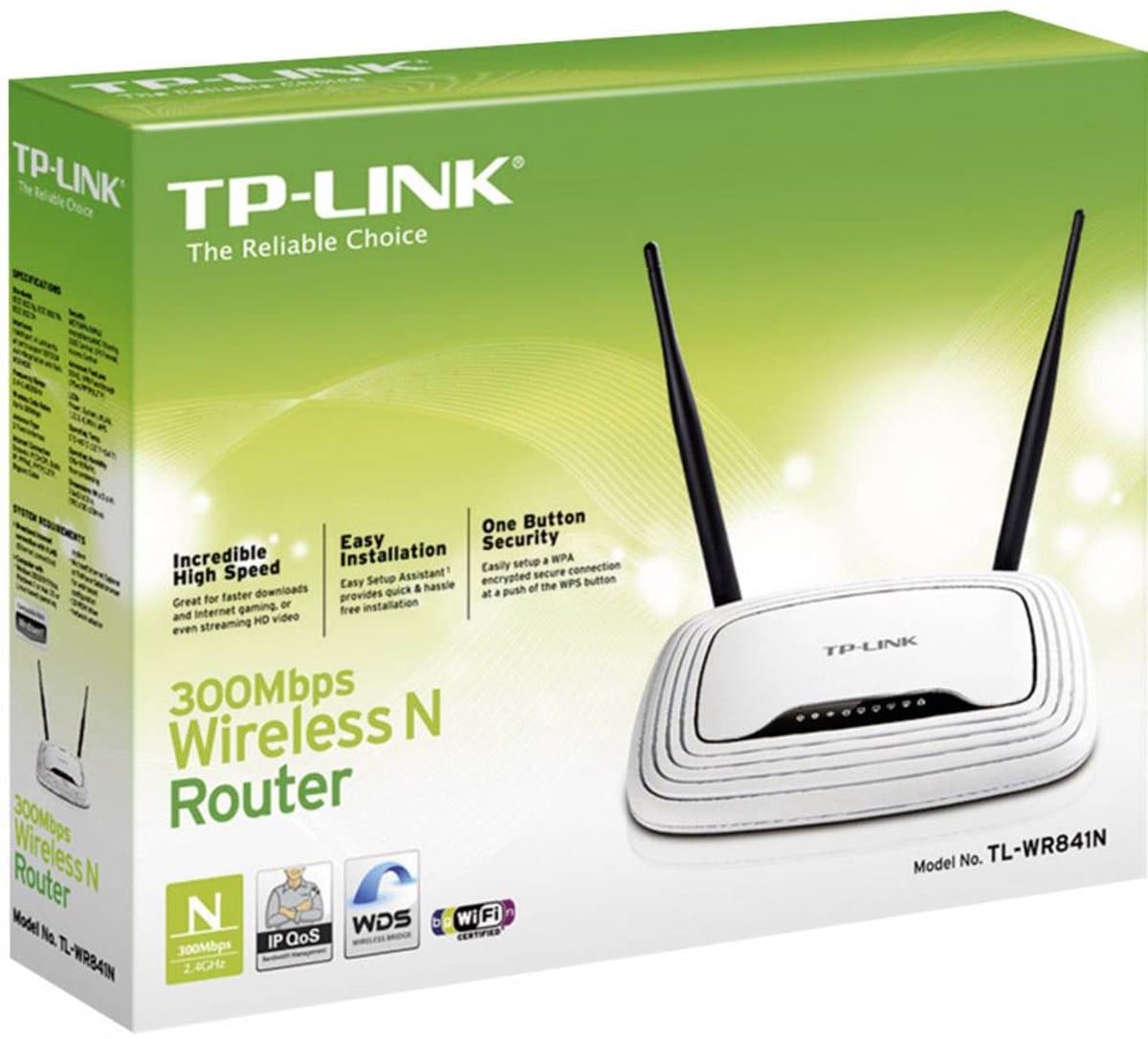 TP-Link TL-WR841N: 300 Mbps WiFi 4 router met twee antennes thumbnail 5