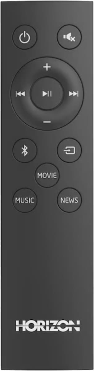 Horizon Soundbar met Subwoofer voor TV - Werkt op alle TV's - Bluetooth - 2.1CH - 60W - Kleine Soundbar met Afstandsbediening - Speaker - Antraciet thumbnail 6
