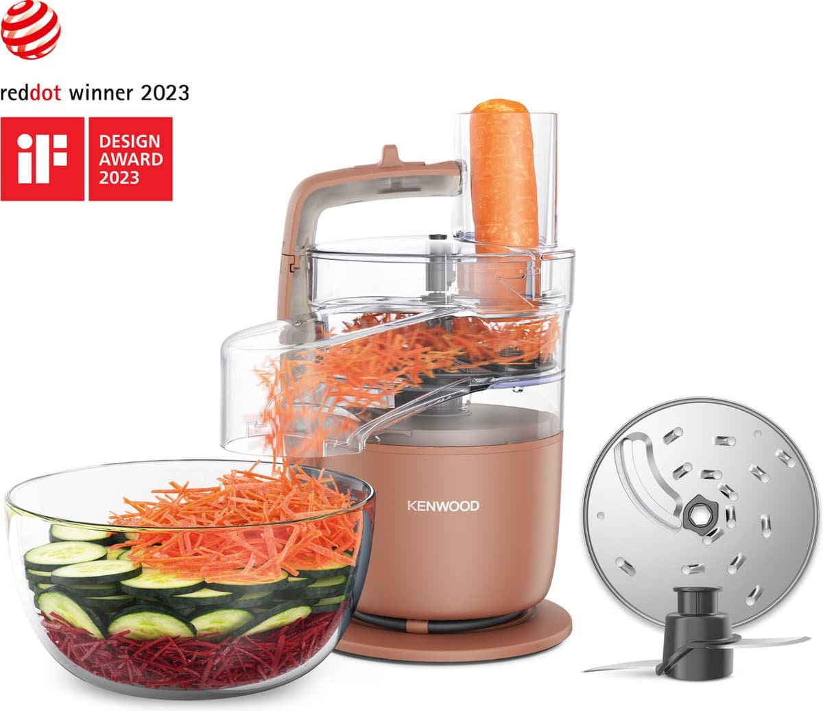 Kenwood MultiPro Go FDP22.130RD – Compacte foodprocessor roze thumbnail 5