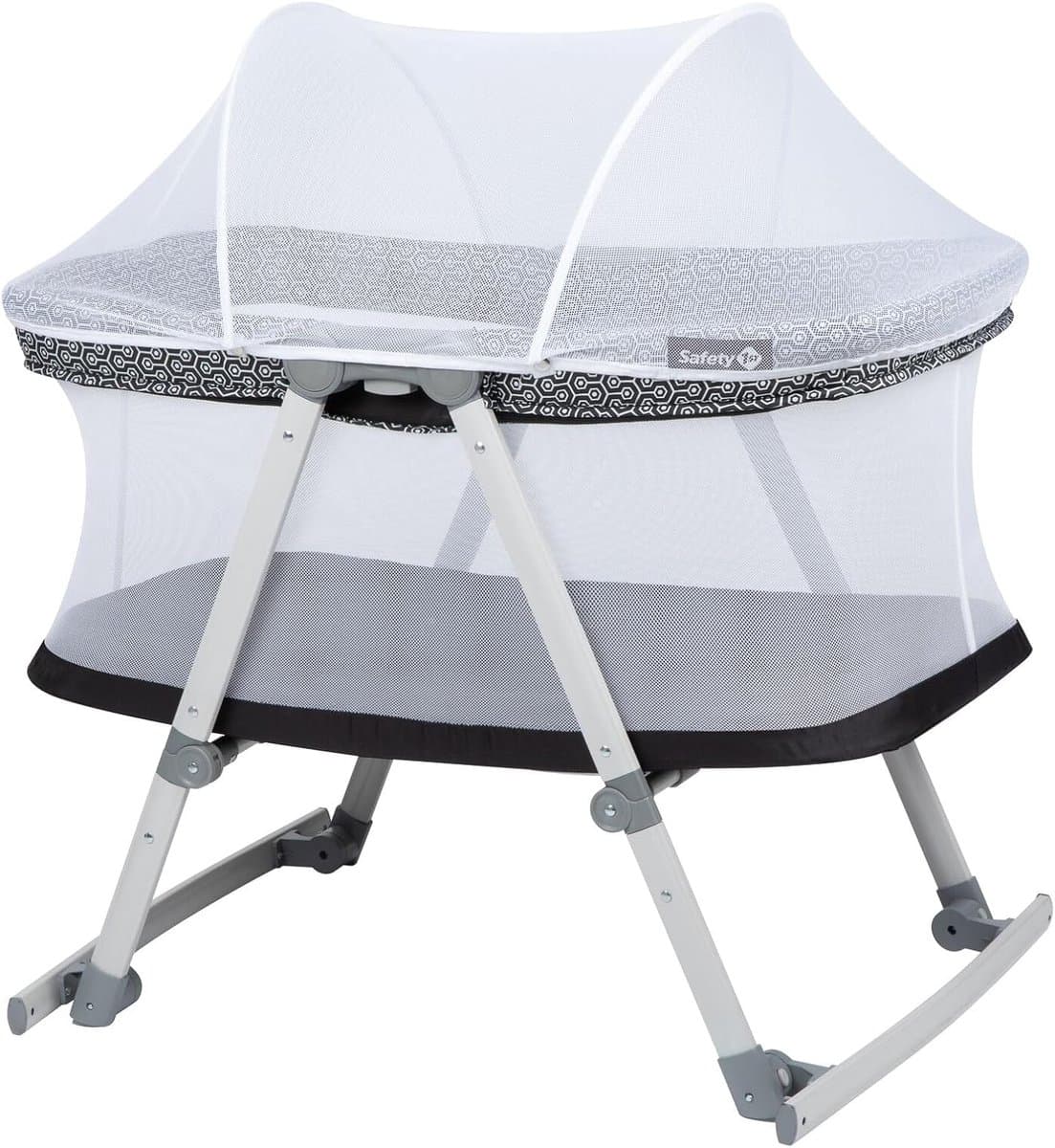 Babywieg - Reiswieg - Veilig Slapen - Inclusief Reistas - 72 x 62 x 90 cm - Geometrisch thumbnail 2