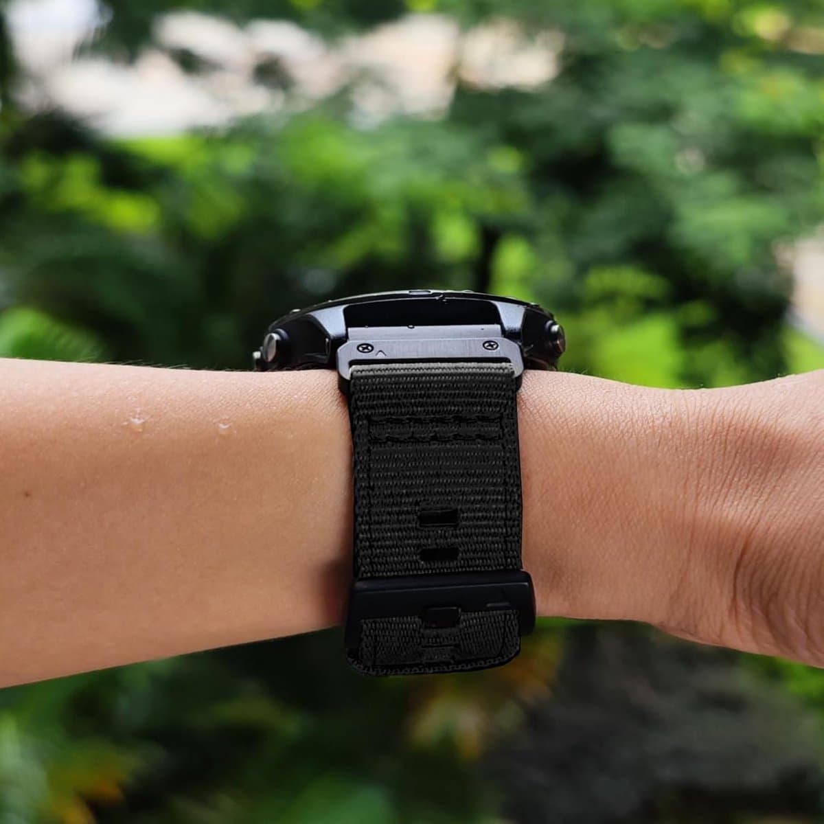 YOOSIDE Robuuste nylon horlogeband voor Garmin Fenix 7X/Fenix 6X/Fenix 5X/Enduro, quick fit, 26 mm, verstelbare geweven nylon sportpolsband met roestvrijstalen sluiting voor epix Pro 51 mm thumbnail 4