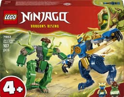 Productfoto van LEGO Ninjago Jay's drakenmechastrijd: 2 mecha, 107 delen, vanaf 4 jaar