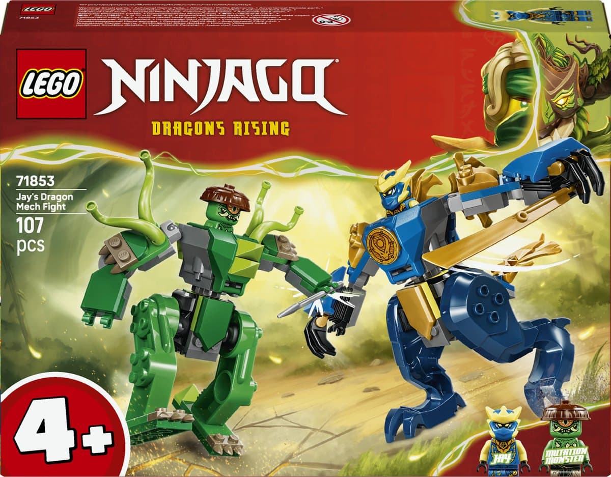 LEGO Ninjago Jay's drakenmechastrijd: 2 mecha, 107 delen, vanaf 4 jaar - afbeelding 1