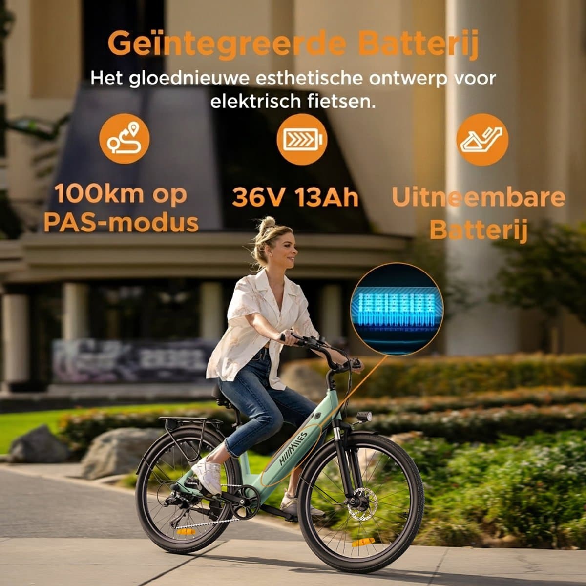 HillMiles Milecity 1 Elektrische Fiets thumbnail 2