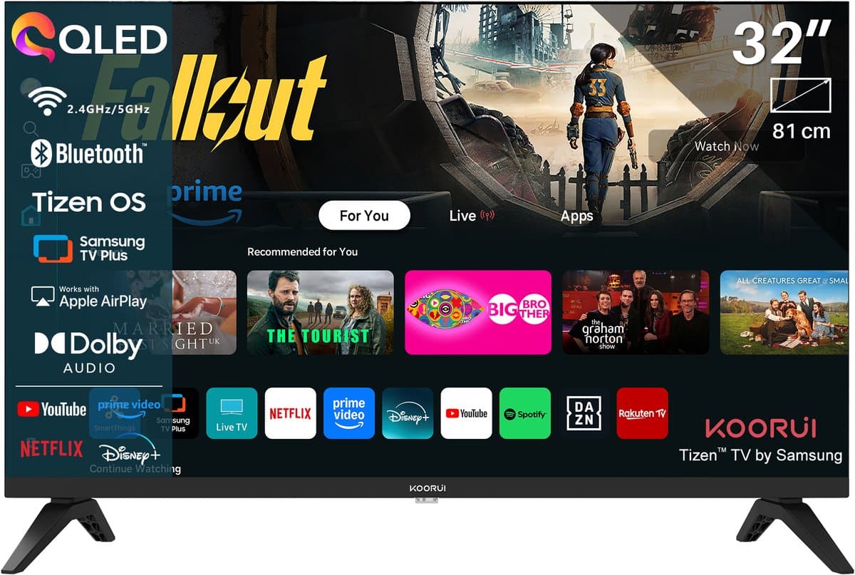 Samsung Koorui Smart TV Tizen QLED Full HD 32 inch