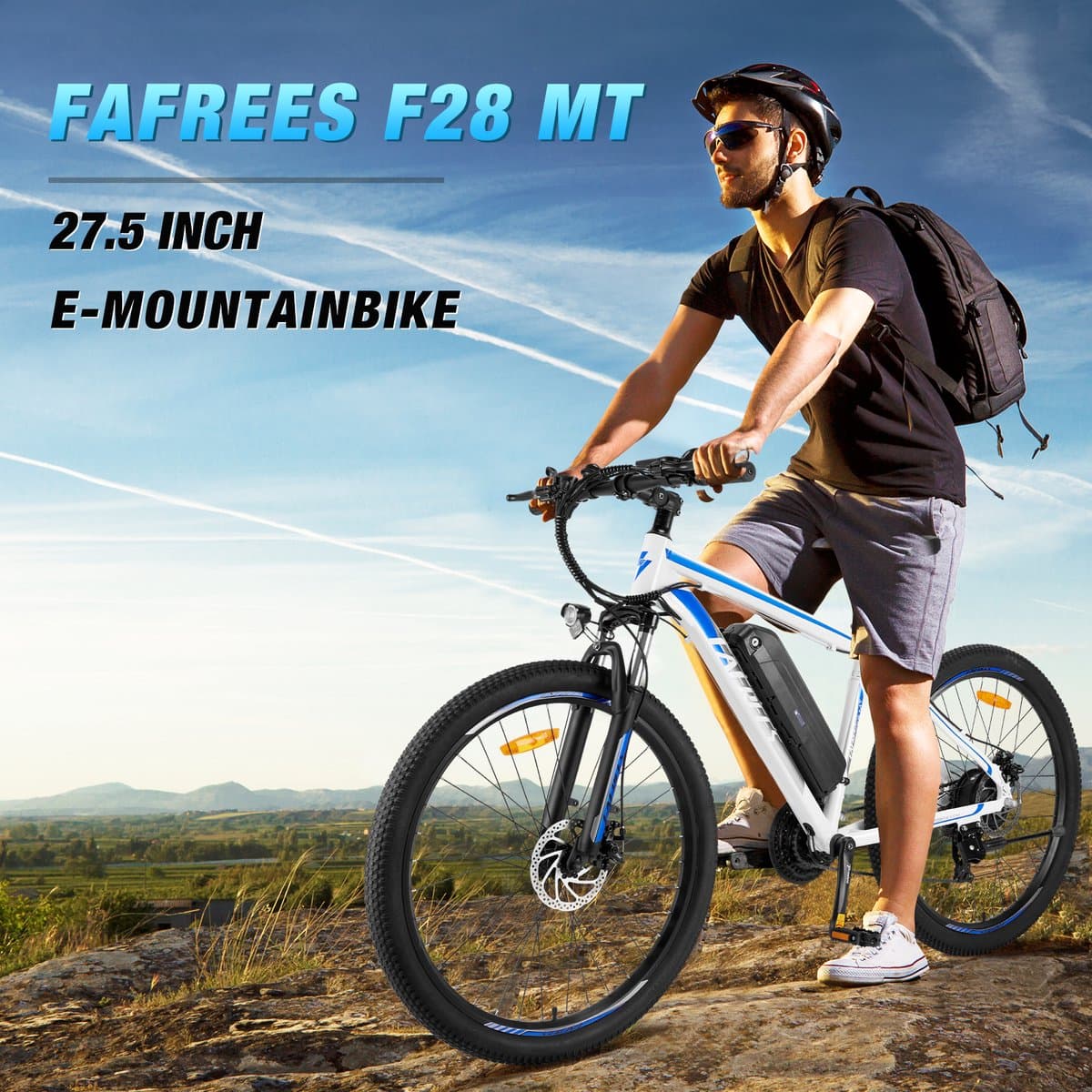 Fafrees F28 MT E-MTB 27.5" 250W 36V14.5Ah - Elektrische stads- en mountainbike - Uniseks - 21 versnellingen - IPX4 waterbestendig thumbnail 5