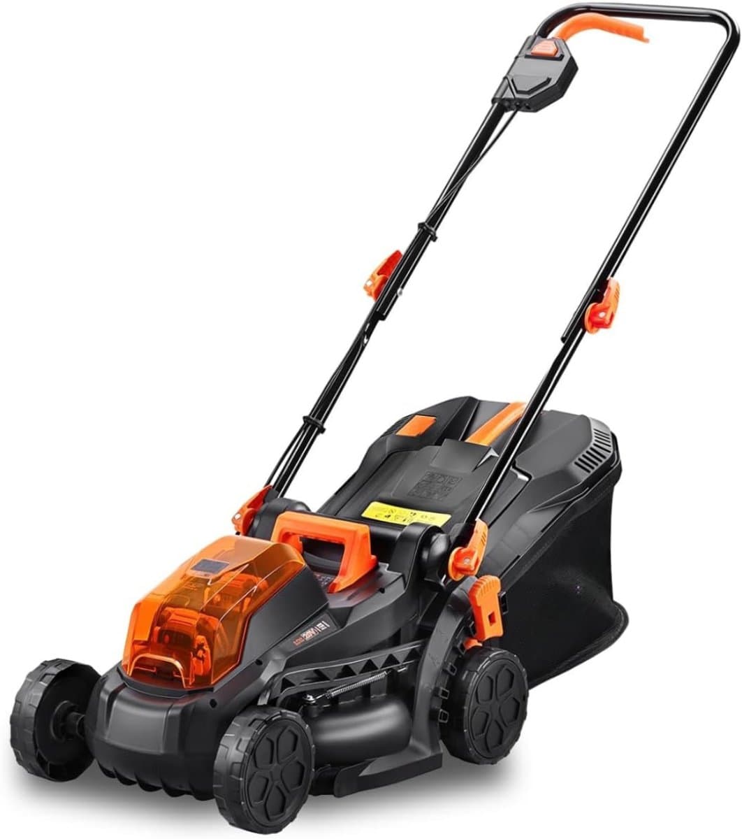 Florixa® Grasmaaier Accu - Grasmaaier Elektrisch - Grasmaaier Benzine - Grasmaaier Benzine Zelftrekkend - Zwart - 65cm x 43cm x 41cm; 14 kg thumbnail 3