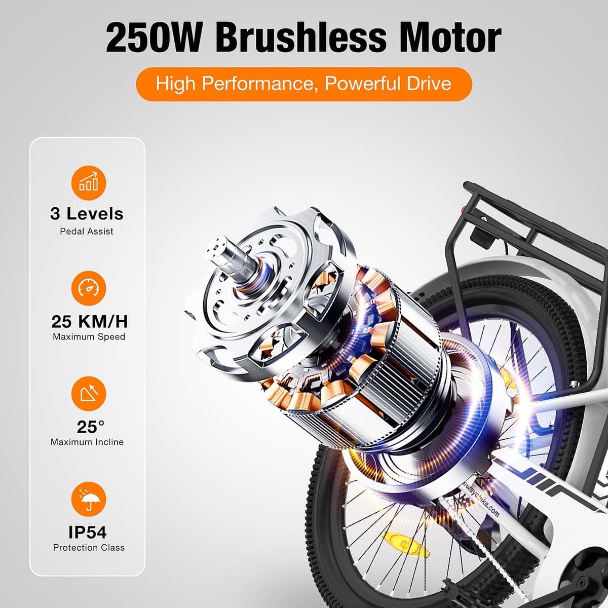 Colorway BK8SL: 250W elektrische fiets met afneembare 36V batterij thumbnail 4