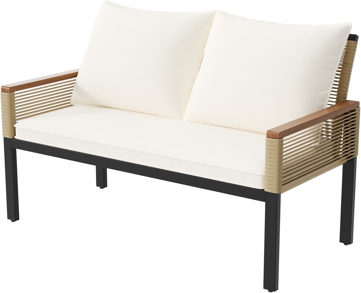 MODENUIT Tuinloungeset 4-Delig Polyrattan thumbnail 7