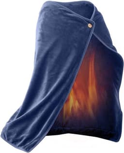 Productfoto van Elektrische Deken - Verwarmde Plaid - Warm Blijven - USB Verwarmd - 100x70cm - Blauw