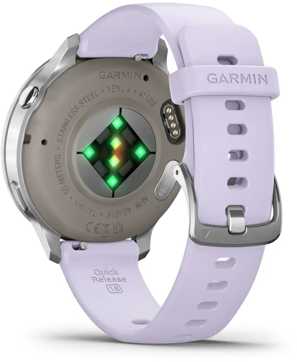Garmin Venu 4 - Multisport smartwach - 41 mm - AMOLED - Zilverkleurig/Lila thumbnail 8