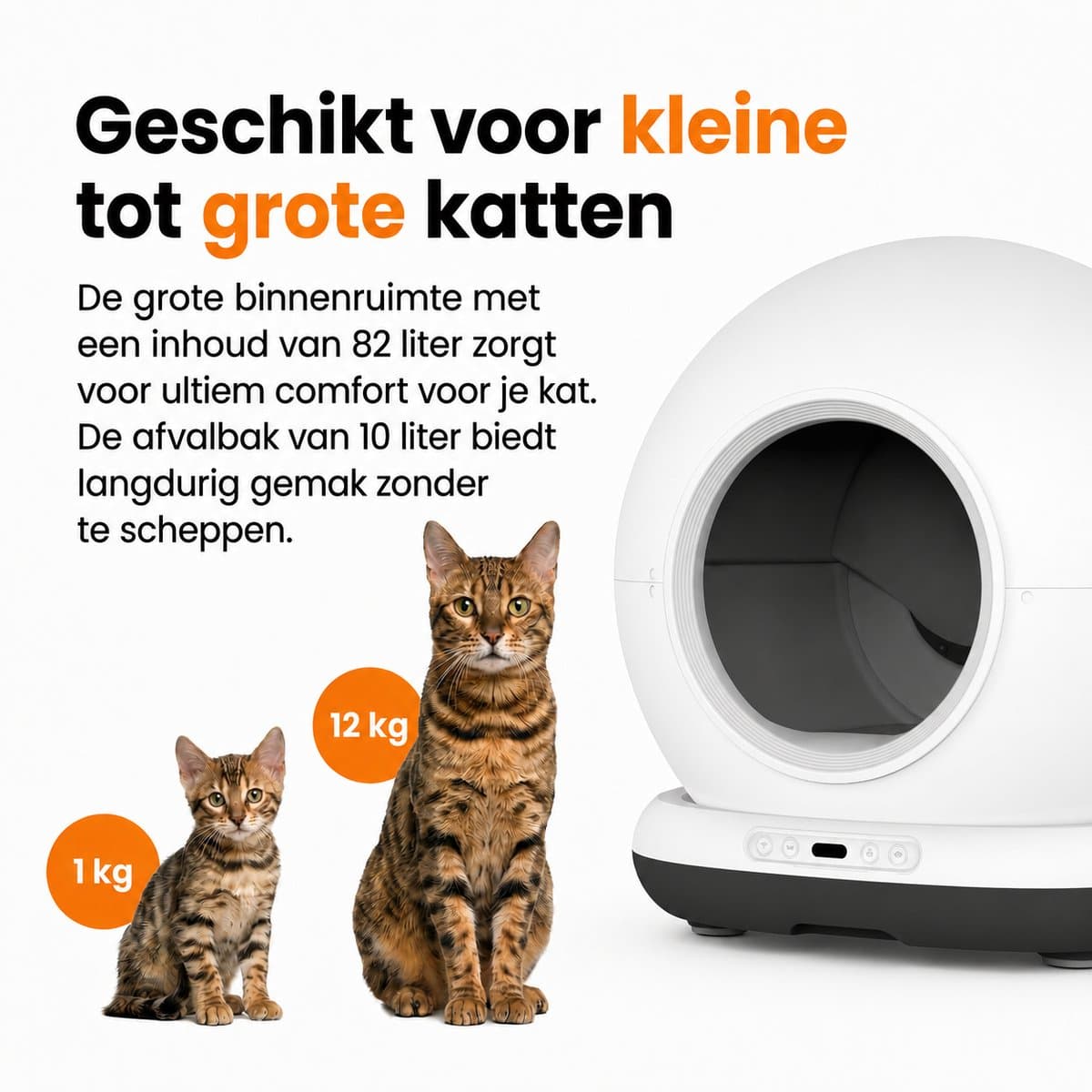 Zedar K1200 - Automatische Zelfreinigende Kattenbak met App thumbnail 3