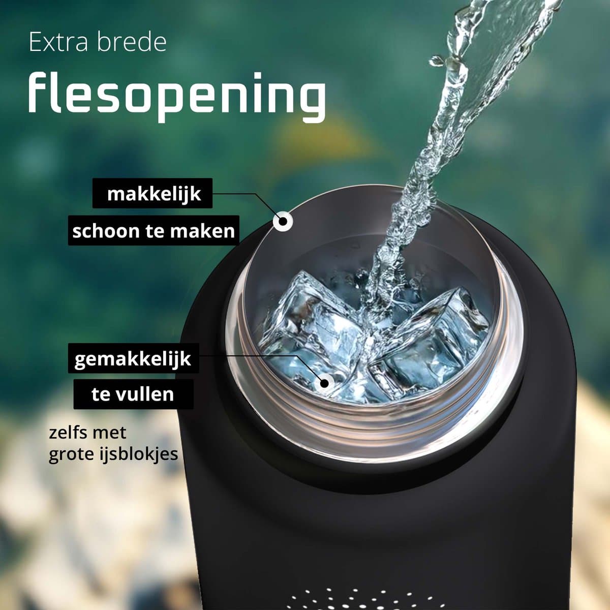 bemaxx ACTIVE FLASK 950 ml met drie drinkdoppen thumbnail 3