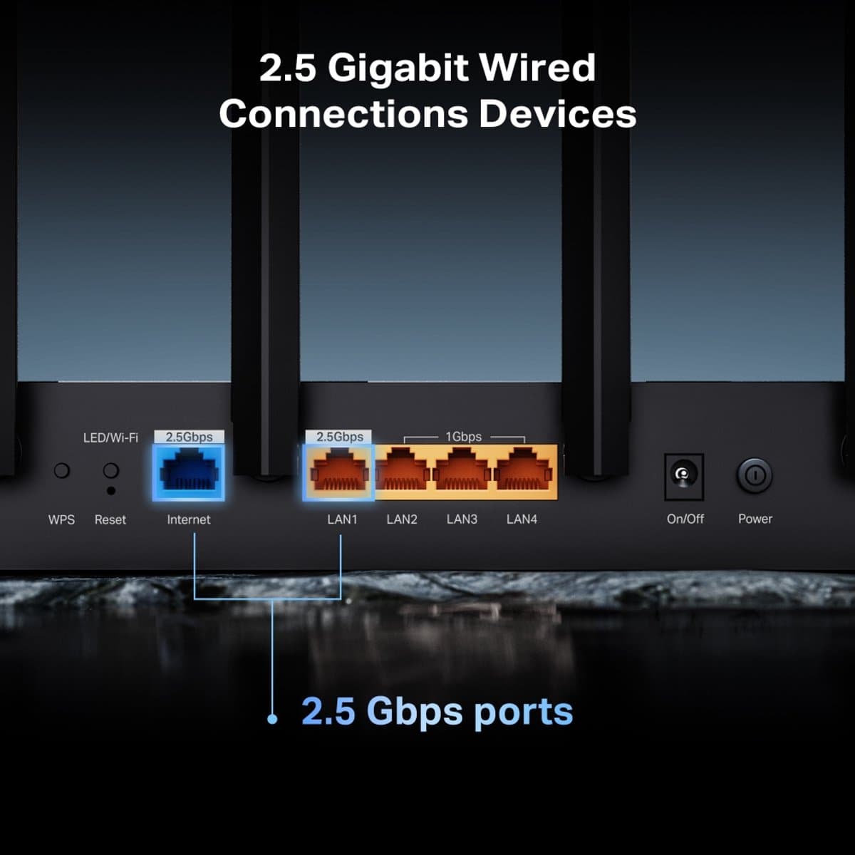 TP-Link Archer BE400 WiFi 7-router met 6,5 Gbps en 2,5G-poorten thumbnail 3