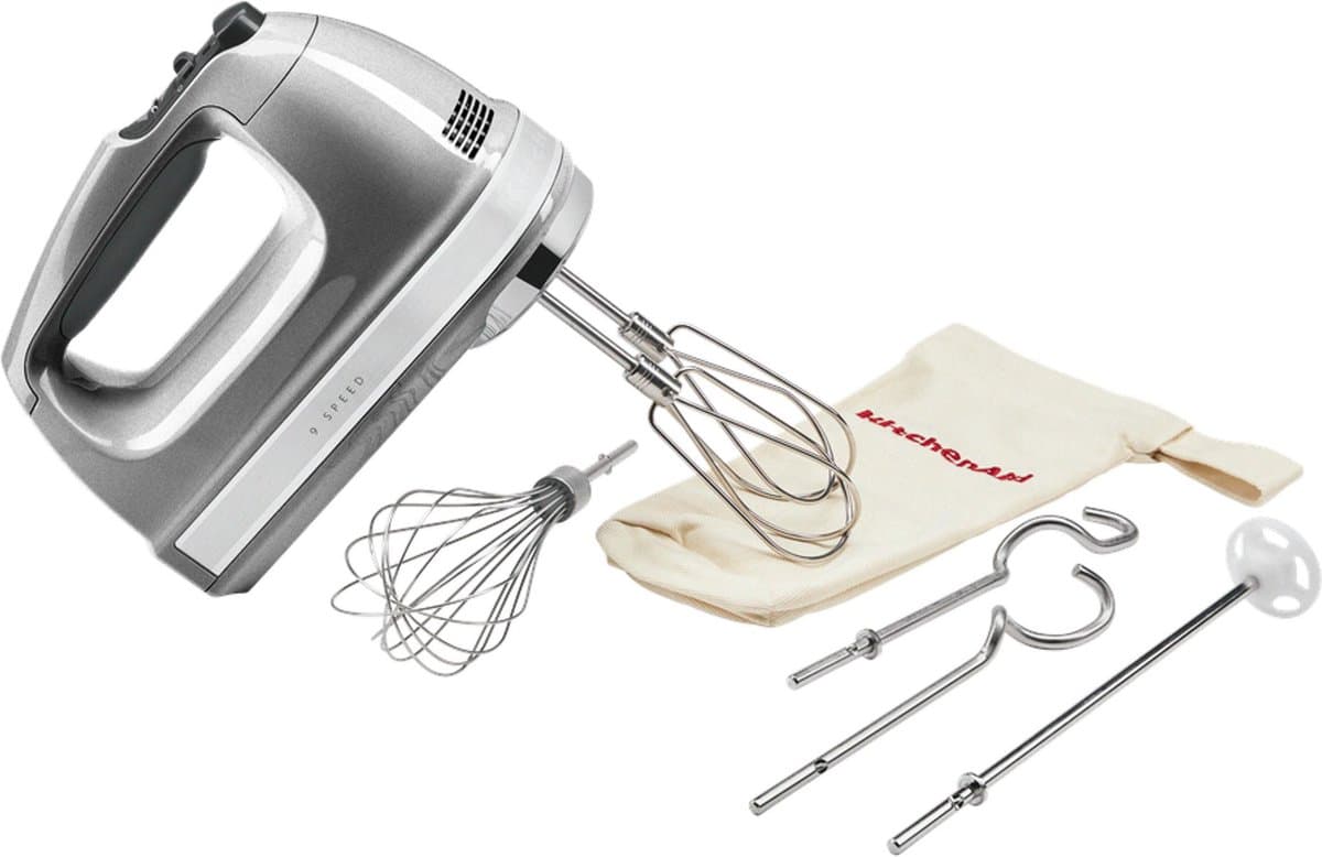KitchenAid 5KHM9212ECU - Handmixer - 9 snelheden - Silver thumbnail 6