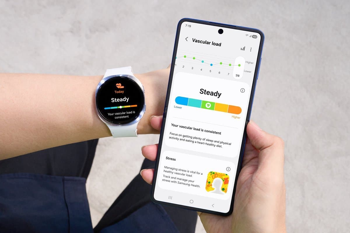 Samsung Galaxy Watch8 - smartwatch - 44mm - Silver thumbnail 7