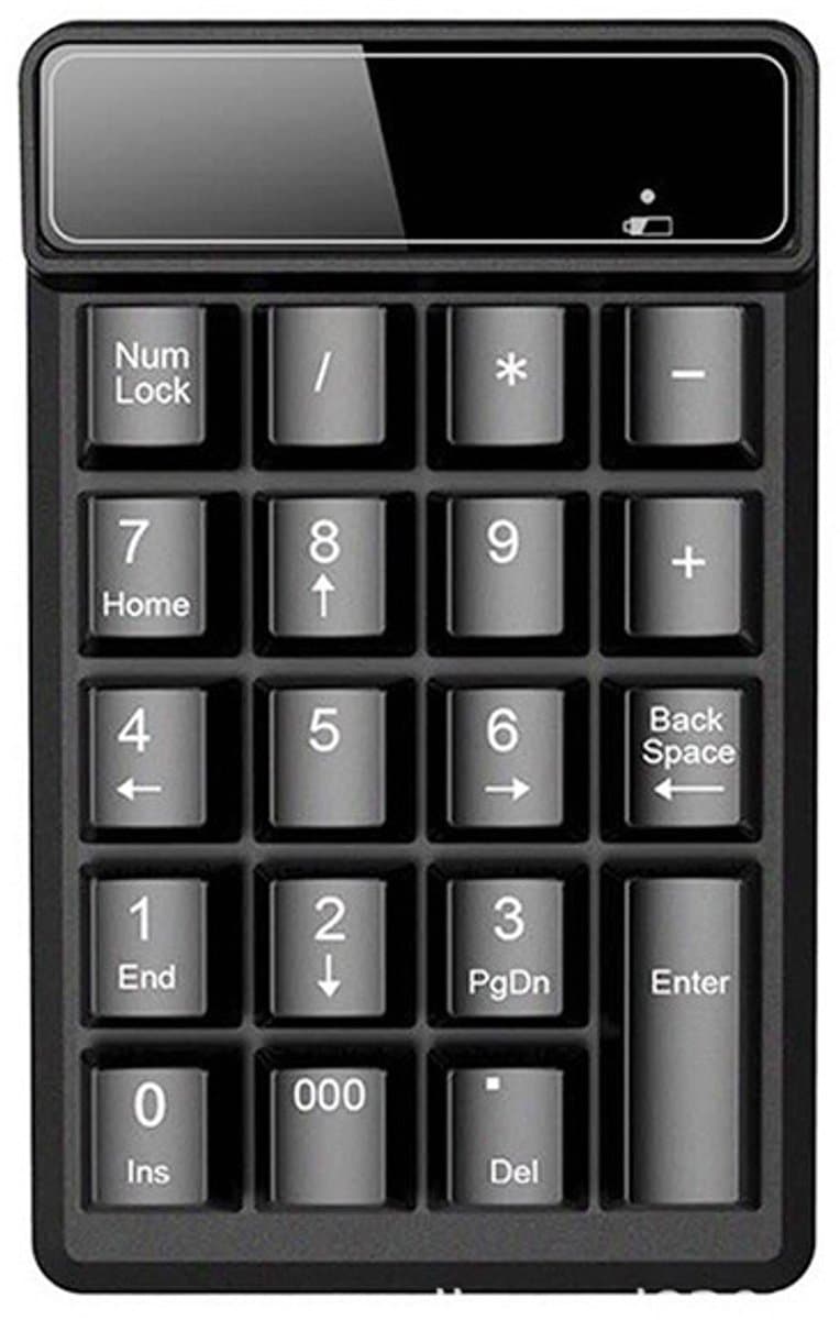 Draadloos numeriek toetsenblok met mechanische touch, draagbaar wachtwoordinvoerapparaat met 19 toetsen thumbnail 4