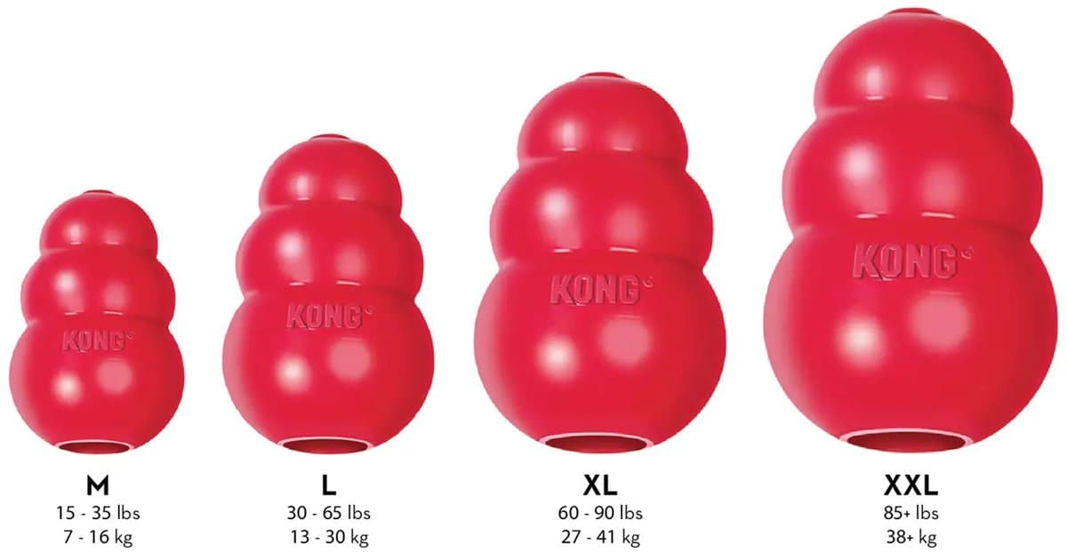 KONG Classic - Snackbal Honden Speelgoed - Rubber - 8.9 cm - Rood - Maat M thumbnail 8