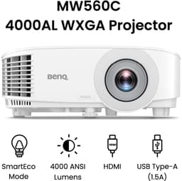 Productfoto van BenQ Beamer MW560C - Projector - DLP WXGA 1280x800 - 3D Projecties