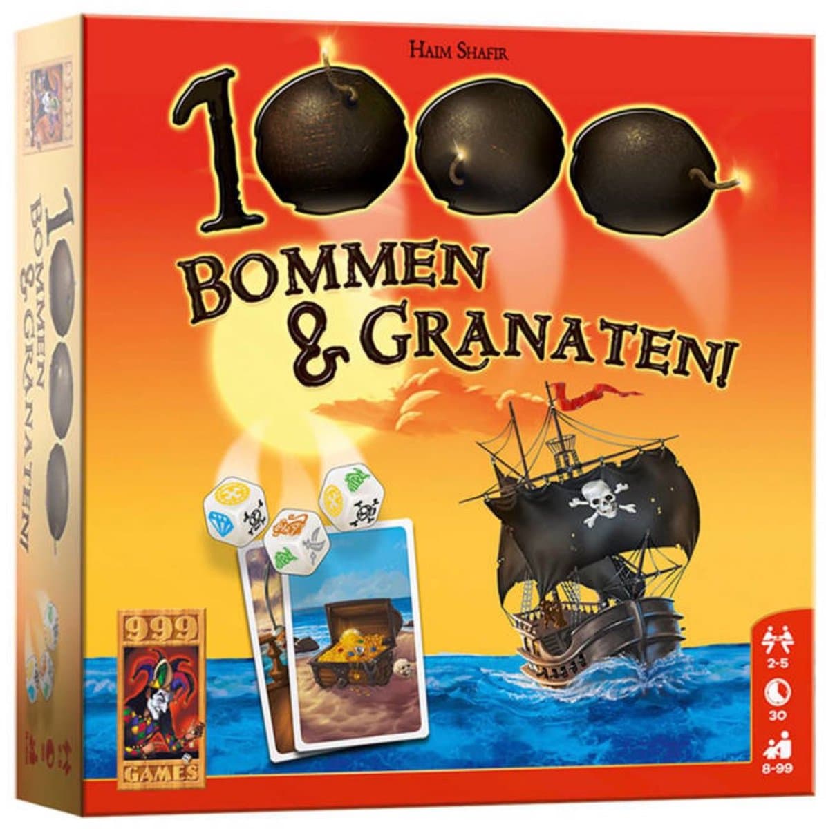999 Games 1000 Bommen & Granaten! - Piraten dobbelspel thumbnail 8