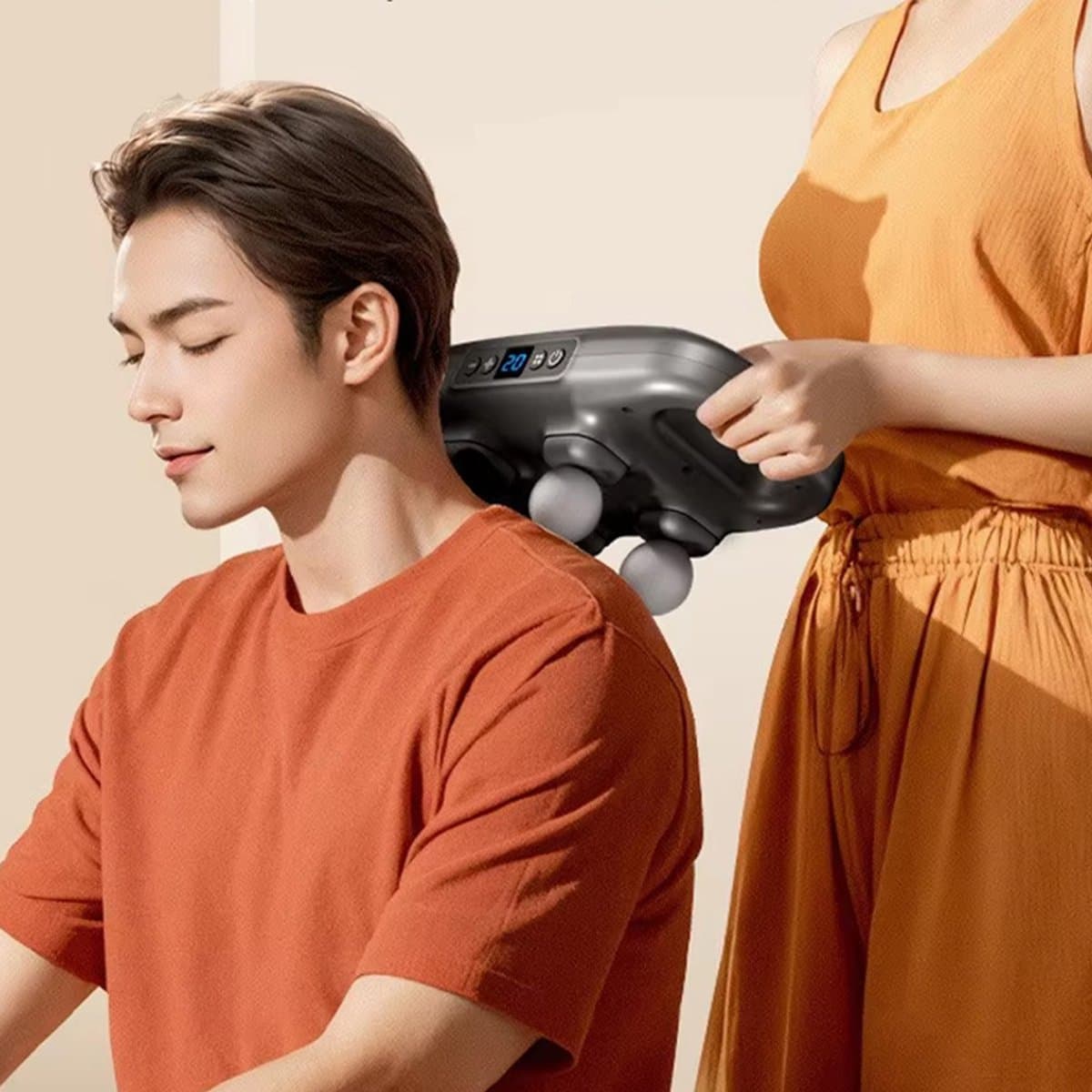 Onbekend Massage Apparaat 4 Koppig - Diepweefsel, 20 standen, USB thumbnail 6
