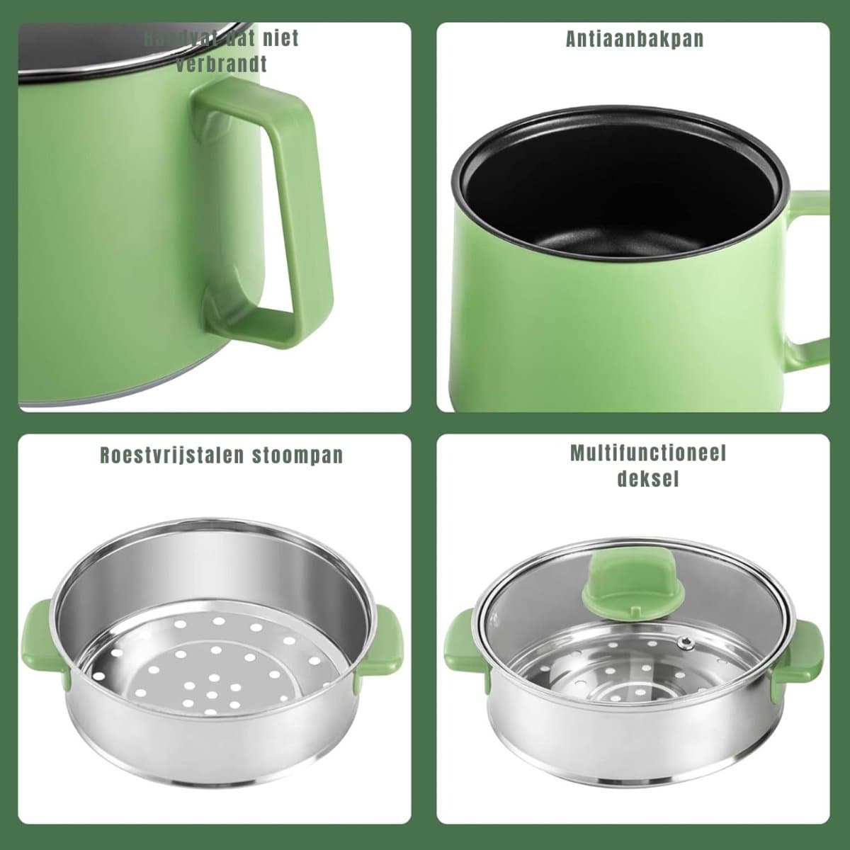 SAVI® Multicooker - Multicookers - Groen - ‎17cm x 17cm x 24cm thumbnail 2