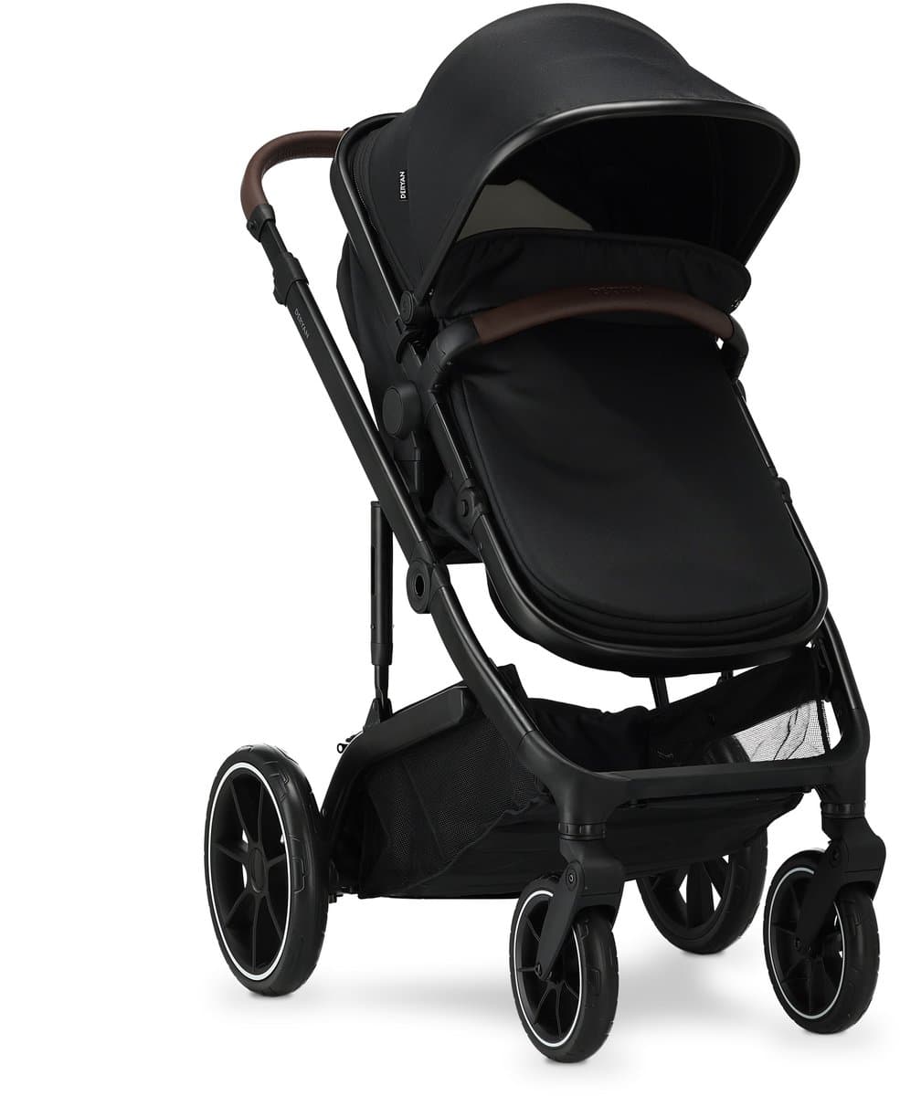 Deryan Noa Kinderwagen 3-in-1 - Wandelwagen met Autostoel - Zwart thumbnail 7
