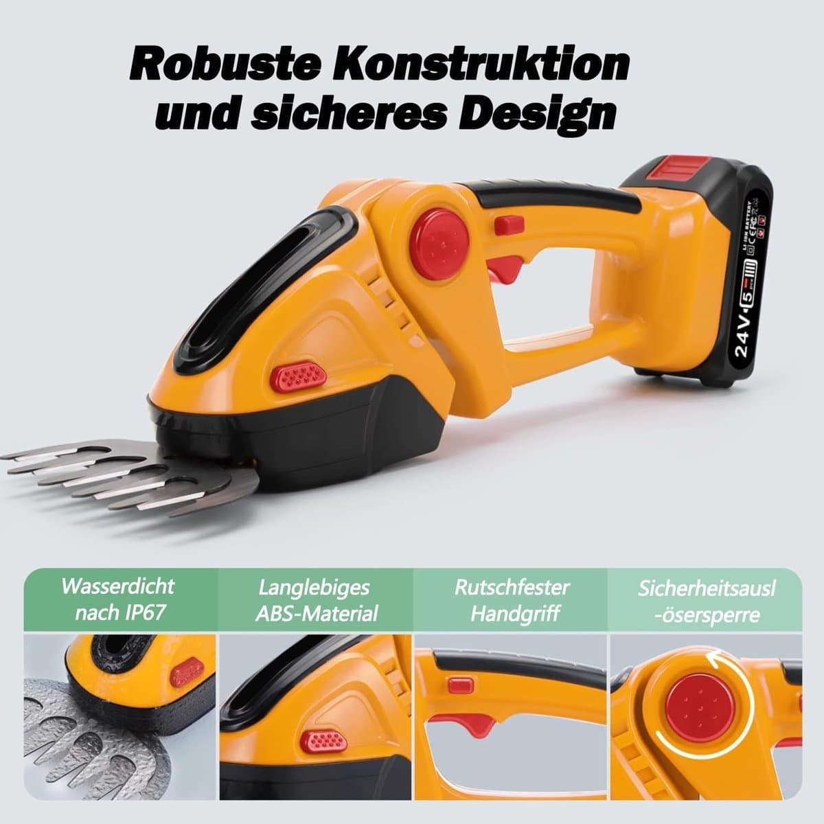 MKSS® Buxusschaar met Accu - Heggenschaar - Mini Kettingzaag thumbnail 6