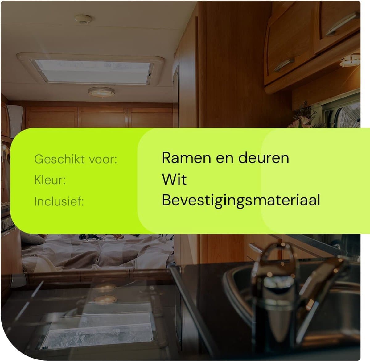 Raamvastzetter en Deurvastzetter 10cm - met Bevestigingsmateriaal - Wit thumbnail 3