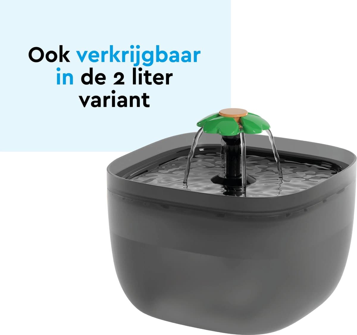 BRASQ Drinkfontein kat en hond 2,5 Liter - Waterfontein - Kattenfontein - Waterdispenser - Dieren drinkbak - Wit - BPA vrij - geruisloos - Inclusief 4 reservefilters + accessoires thumbnail 6