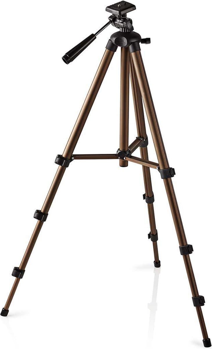 Nedis Statief - Maximaal draagvermogen: 2.0 kg - Minimale werkhoogte: 40.5 cm - Maximale werkhoogte: 128.0 cm - 4 Segmenten - Pan - Inclusief reistas - ABS / Aluminium - Brons / Zwart thumbnail 5