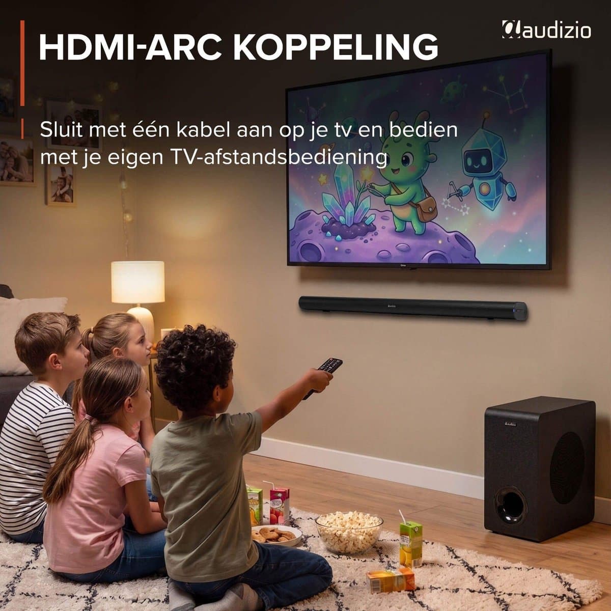 Soundbar - Audizio SB96WS - HDMI-ARC - Bluetooth - 180W - Optisch - Soundbar met draadloze subwoofer thumbnail 4