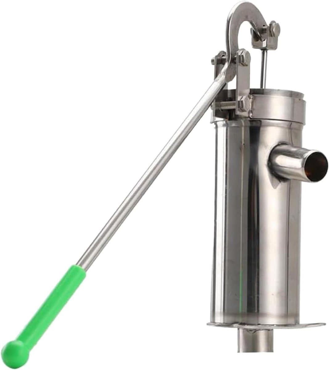 Handpomp - Waterpomp Putpomp - Tuin Irrigatie - Werkt zonder elektriciteit - Tot 10 meter diep - Zilverkleurig