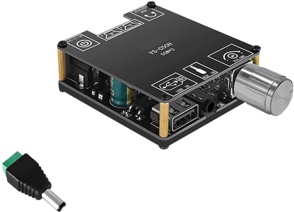 Dailygoody - Bluetooth Versterker Module - TPA3116 Hi-Fi Digitale Stereo Amplifier - Krachtige Geluidskwaliteit - Compact en Stijlvol - Ideaal voor Mu...