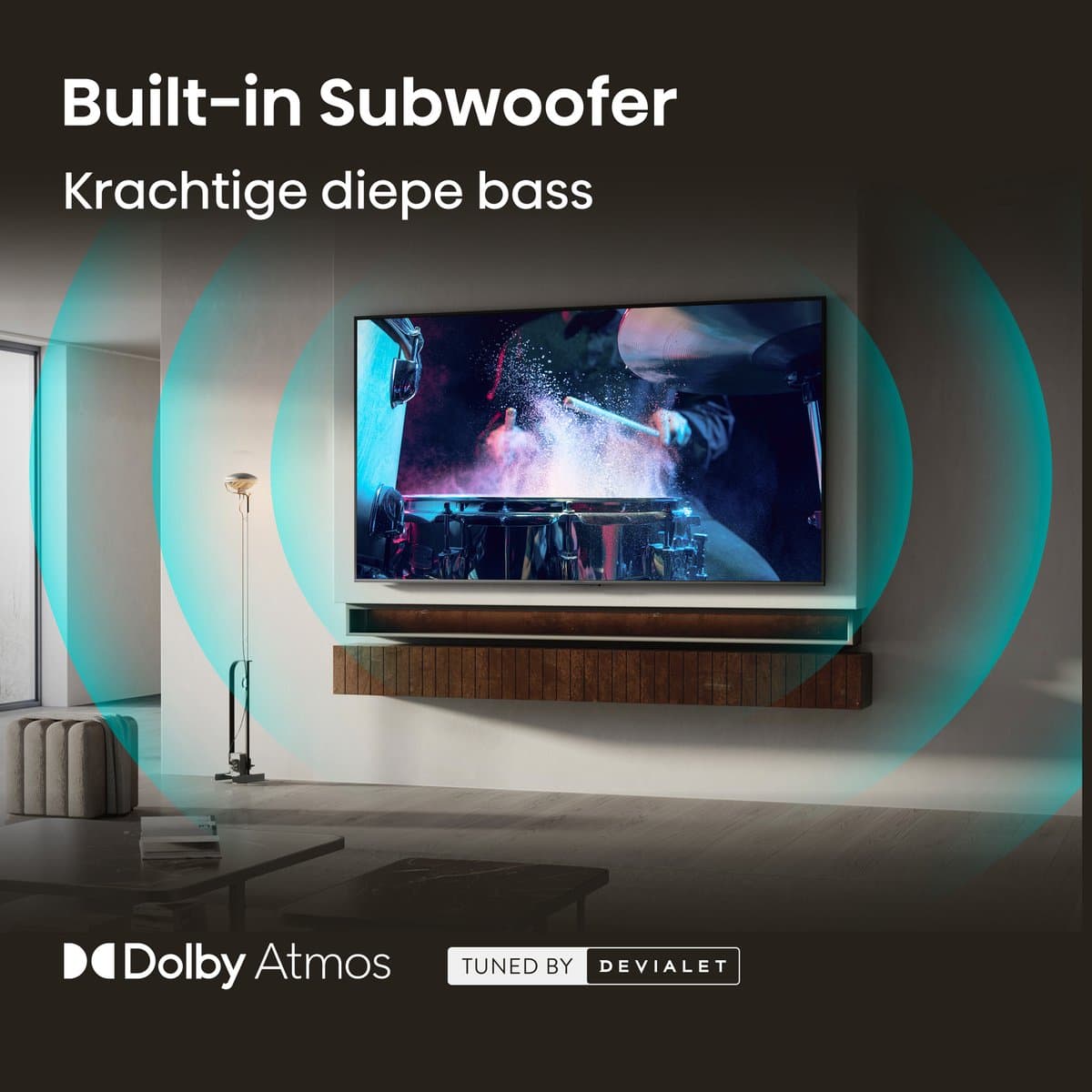 Hisense 65E8S Smart TV - 65 inch - 4K Hi-QLED MiniLED - 2026 - 600 nits - Native 144Hz Game Mode - Built-in Subwoofer - Hi-View AI Engine - Hi-QLED Colour - Dolby Vision Atmos thumbnail 5