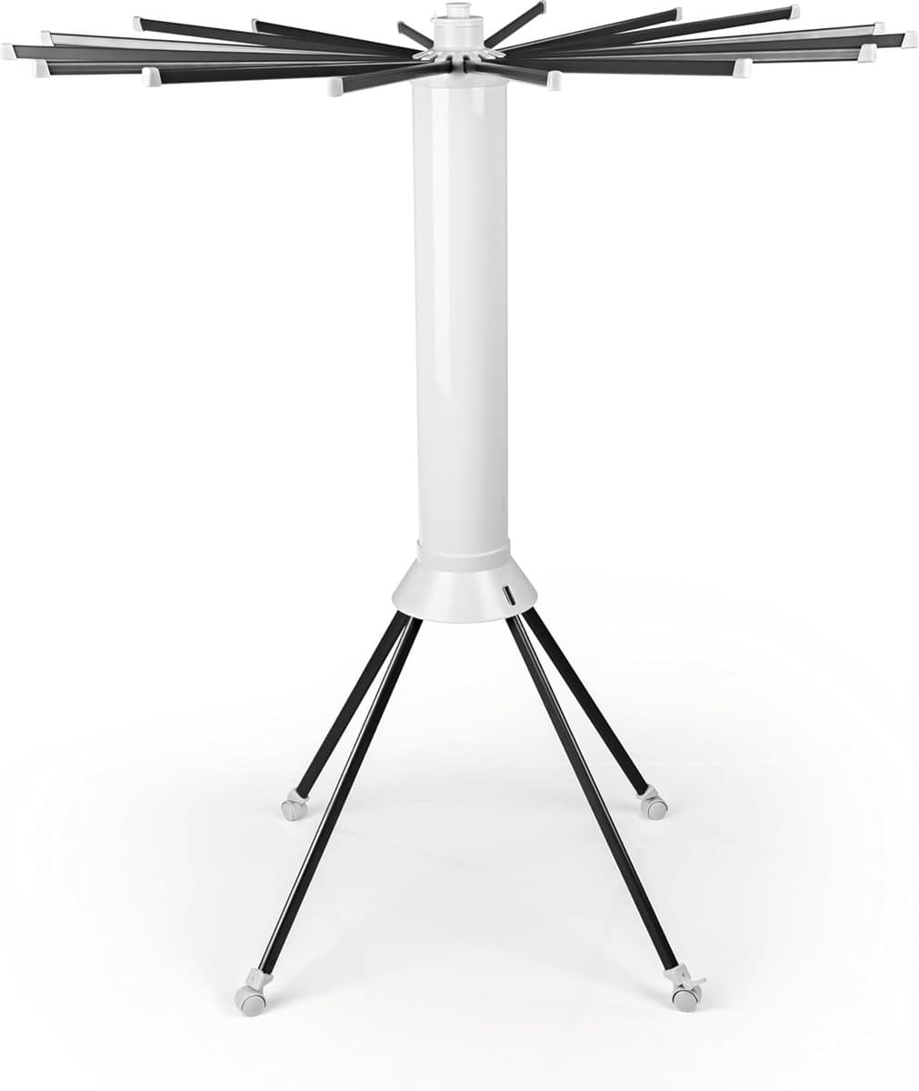 Waaierdroogrek - Droogmolen met systeem - Wasgoed drogen - Individueel aanpasbaar - 8 meter lijnlengte - Grijs wit thumbnail 3