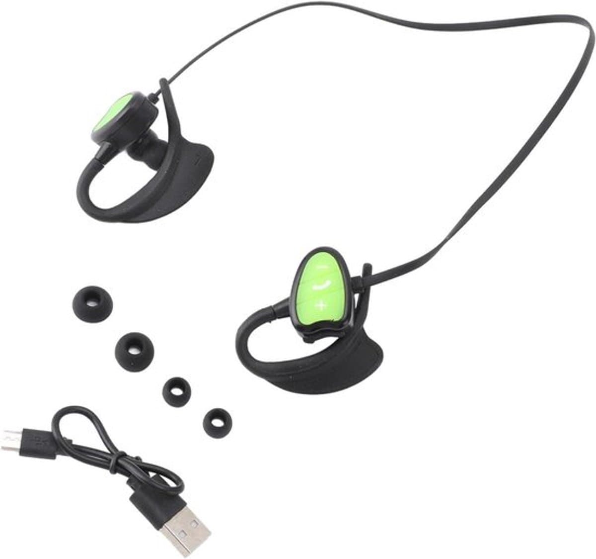 Waterdichte In-ear Zwemhoofdtelefoon met Draadloze Mp3-speler - Groen - Zwemmen Sporten Hardlopen thumbnail 4