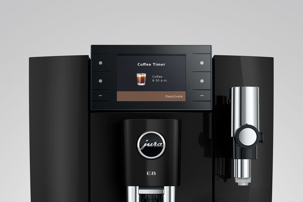 JURA E8 Piano Black - Volautomatische espressomachine met Smart Brew thumbnail 3