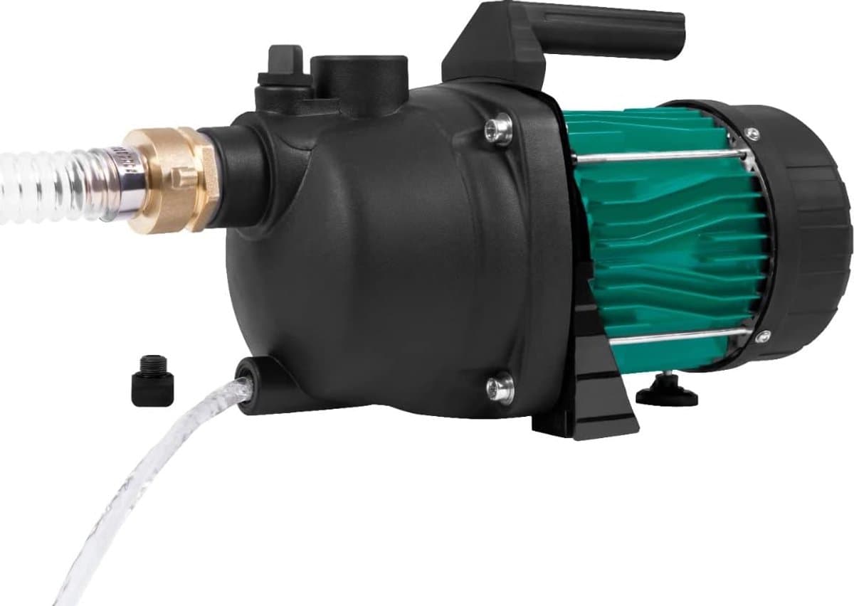 Beregeningspomp - Waterpomp - Tuin Sproeien - Hoge Capaciteit - 3300 L/u - Zwart Groen thumbnail 4