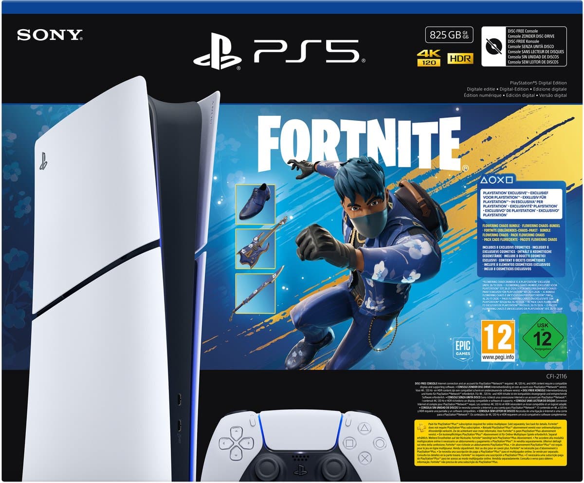 PlayStation 5 Digital Edition – Fortnite Flowering Chaos bundel