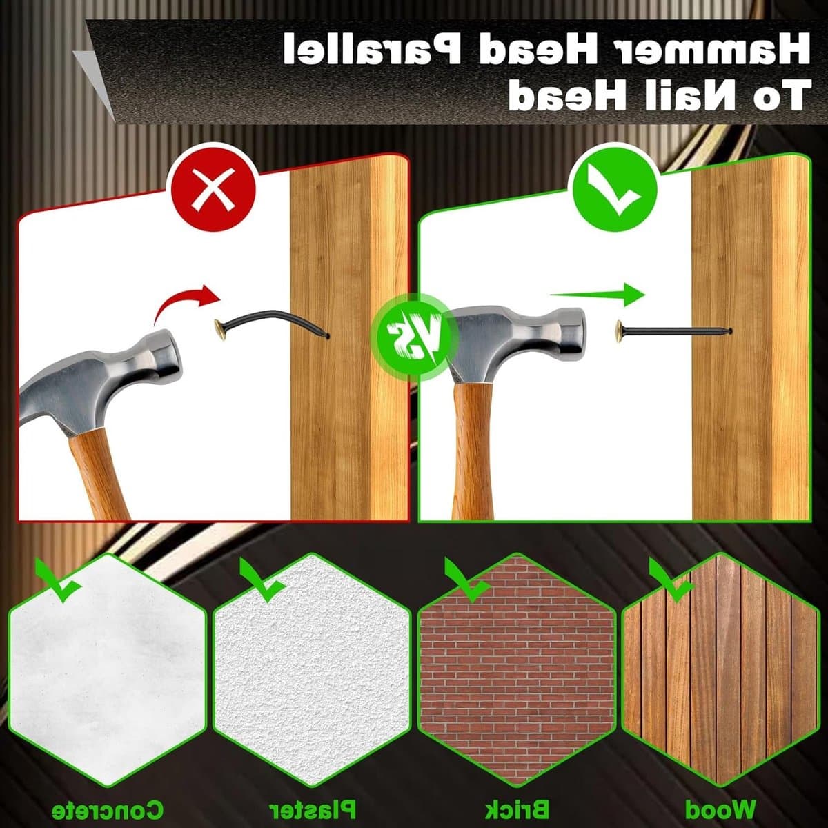 Nagelset 120 Stuks met Opbergdoos, Diverse Maten Spijkers voor Hout en Beton thumbnail 3