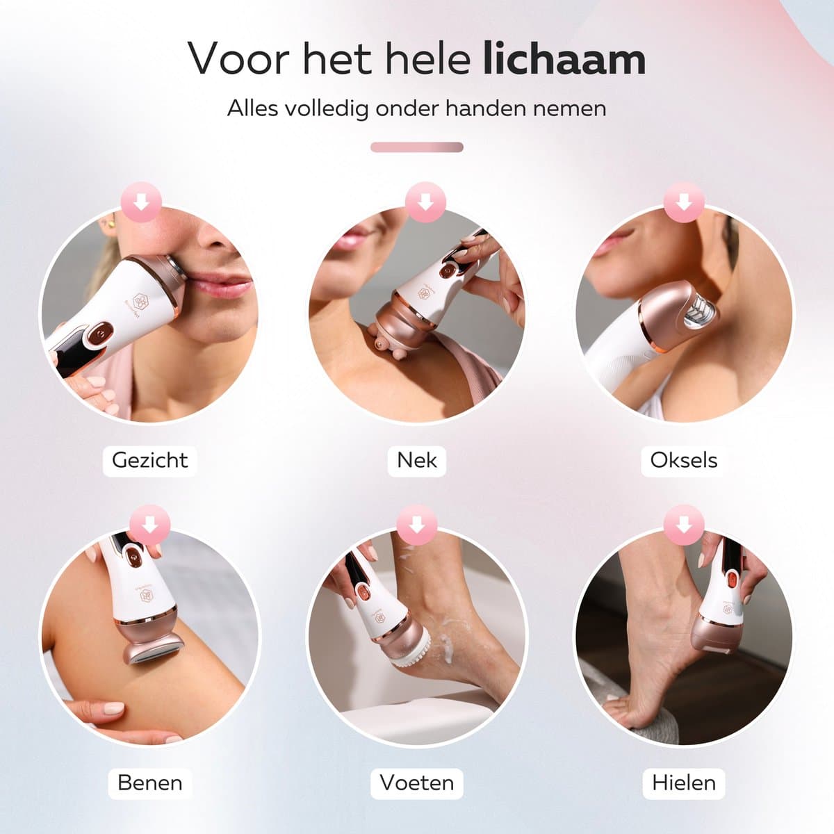 Beeperfect 6-in-1 Epilator – 7 opzetstukken, IPX7 waterdicht thumbnail 5