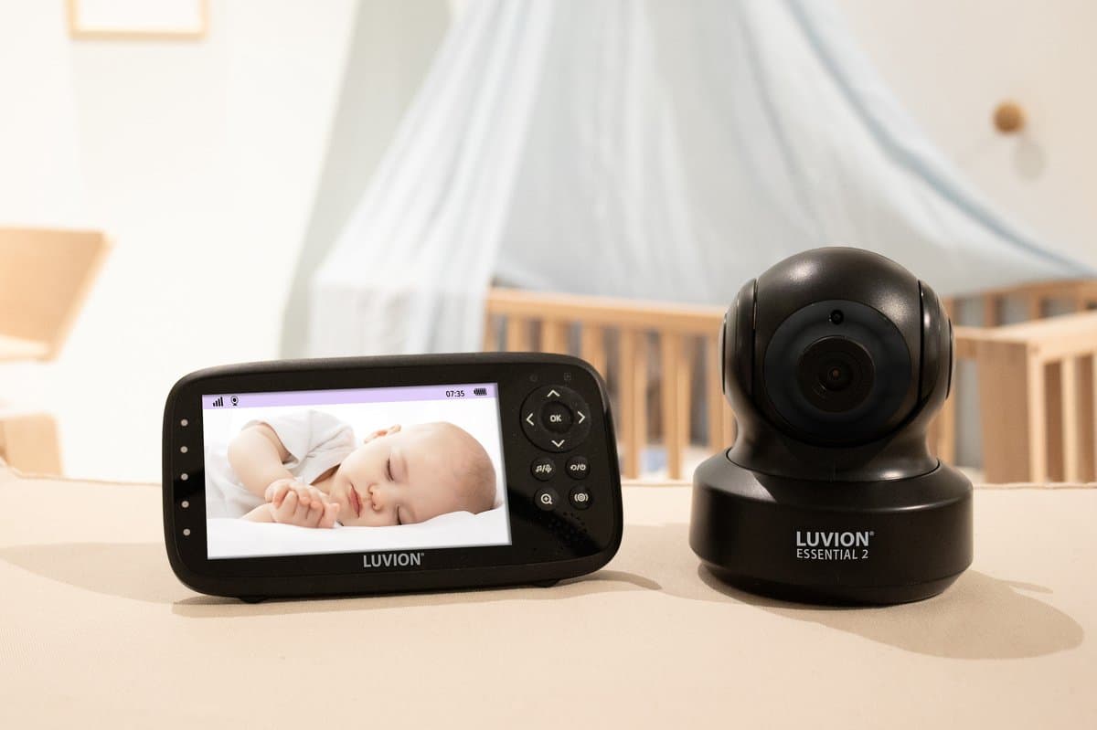 LUVION® Essential 2 Black Babyphone - Babyfoon met Camera - Uitbreidbaar tot 4 Baby Camera's - Premium Baby Monitor thumbnail 3