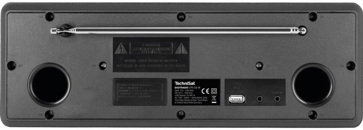 Technisat Digitradio 370 CD IR, DAB+, FM, internetradio en CD - zwart thumbnail 3
