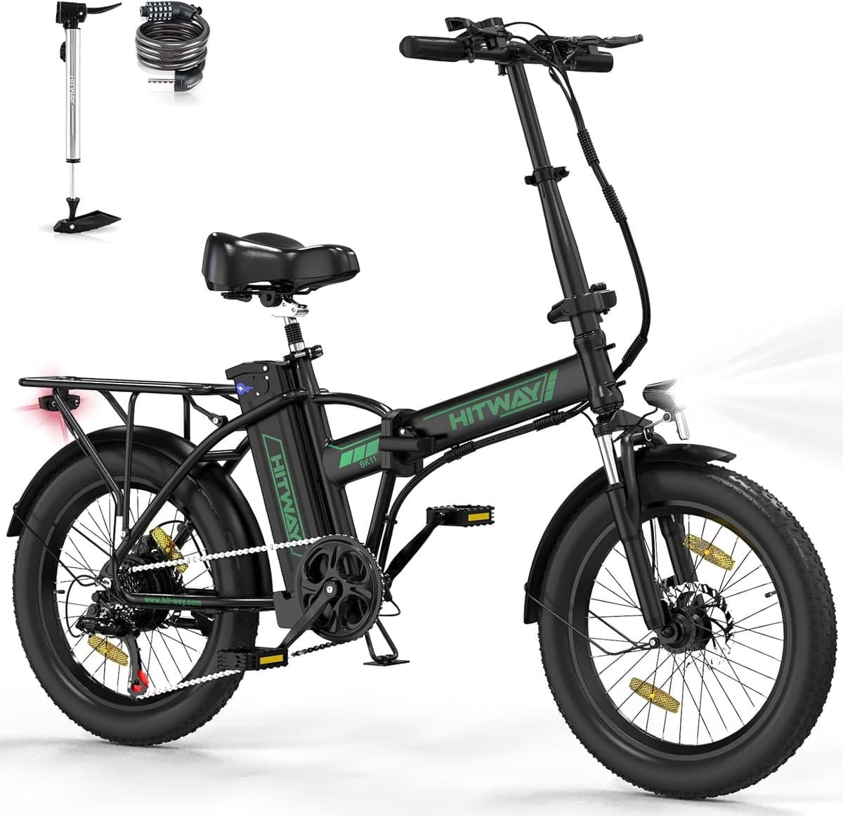 Hitway BK11 Fat Tire E-Bike - opvouwbaar, 250W, tot 90km bereik
