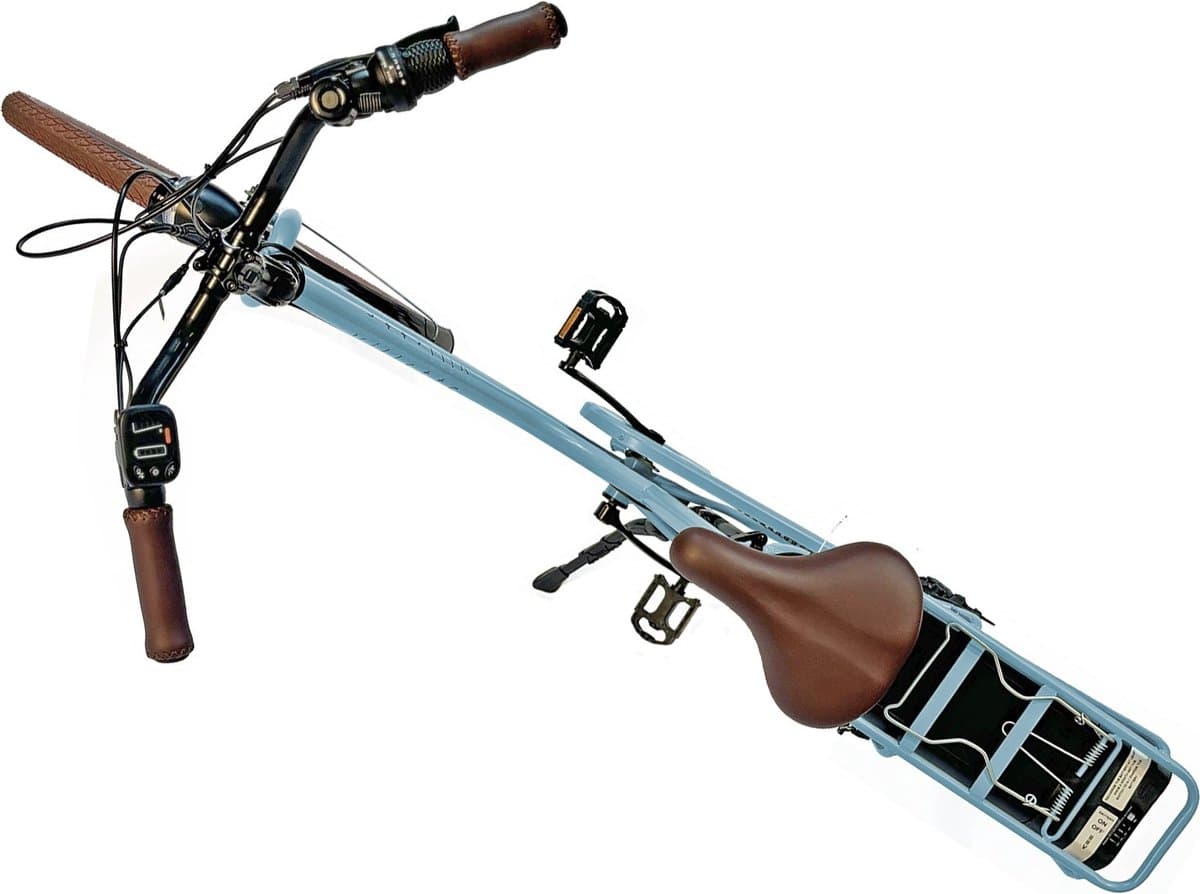 Villette Vintage retro elektrische fiets blauw thumbnail 2