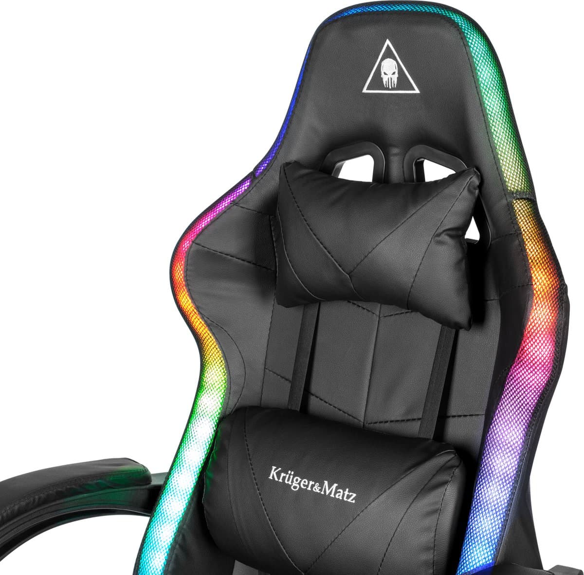 Krüger&Matz KM0790BLED - GX-150 game stoel met LED verlichting - gaming chair - gamingstoel - RGB - zwart thumbnail 7